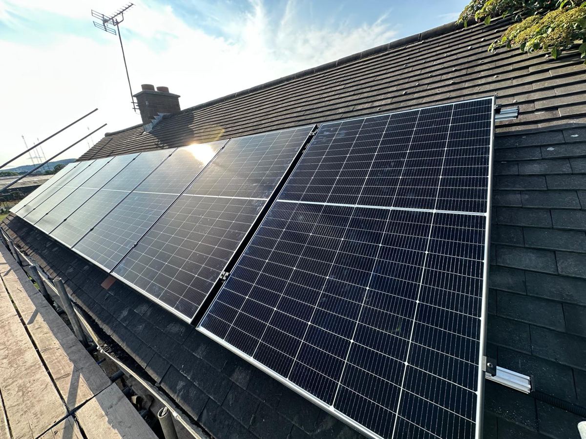 Domestic solar PV installation