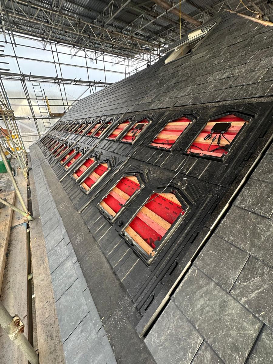 Solar array installed by EJS
